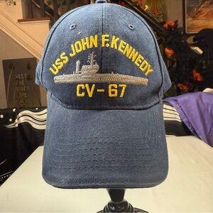 USS John F. Kennedy CV-67 Embroidered Navy Cap